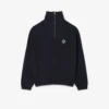 Sweats ample à col zippé en piqué