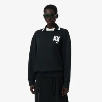 Sweats avec col polo et badge