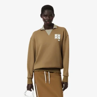 Sweats avec col polo et badge