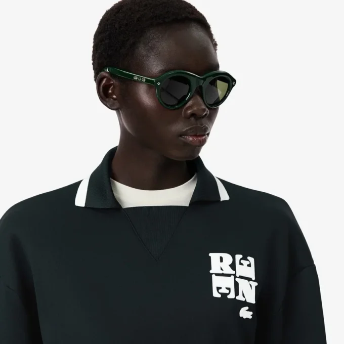 Sweats avec col polo et badge Sweats avec col polo et badge