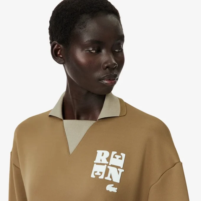 Sweats avec col polo et badge