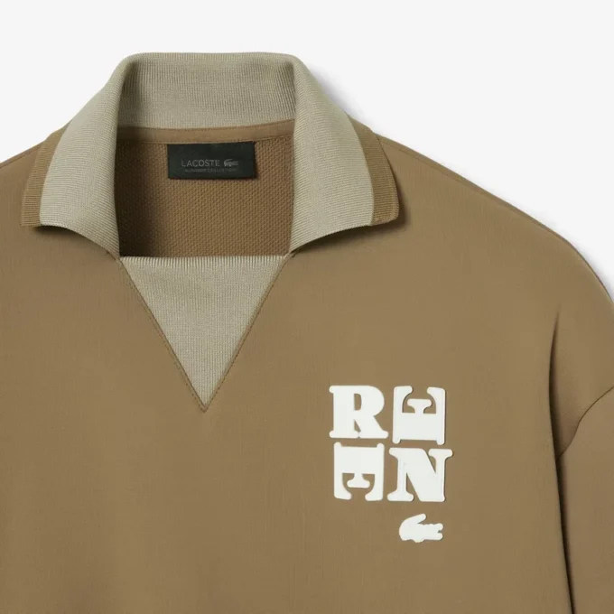 Sweats avec col polo et badge