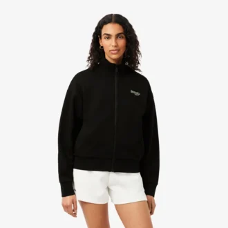 Sweats à badge zippé et coupe décontractée