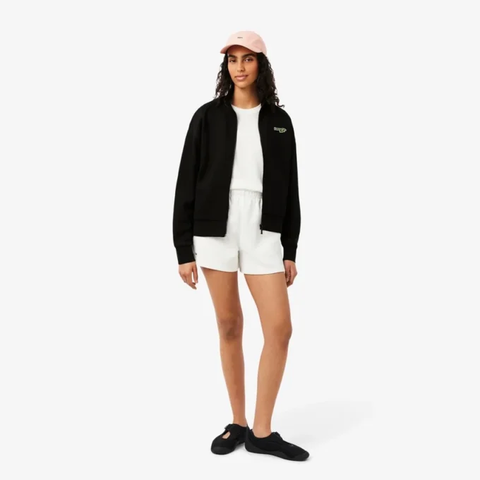Sweats à badge zippé et coupe décontractée Sweats à badge zippé et coupe décontractée