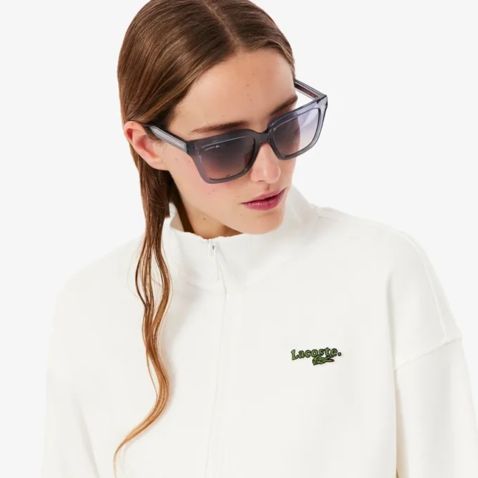 Sweats à badge zippé et coupe décontractée Sweats à badge zippé et coupe décontractée
