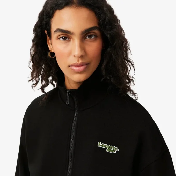 Sweats à badge zippé et coupe décontractée Sweats à badge zippé et coupe décontractée