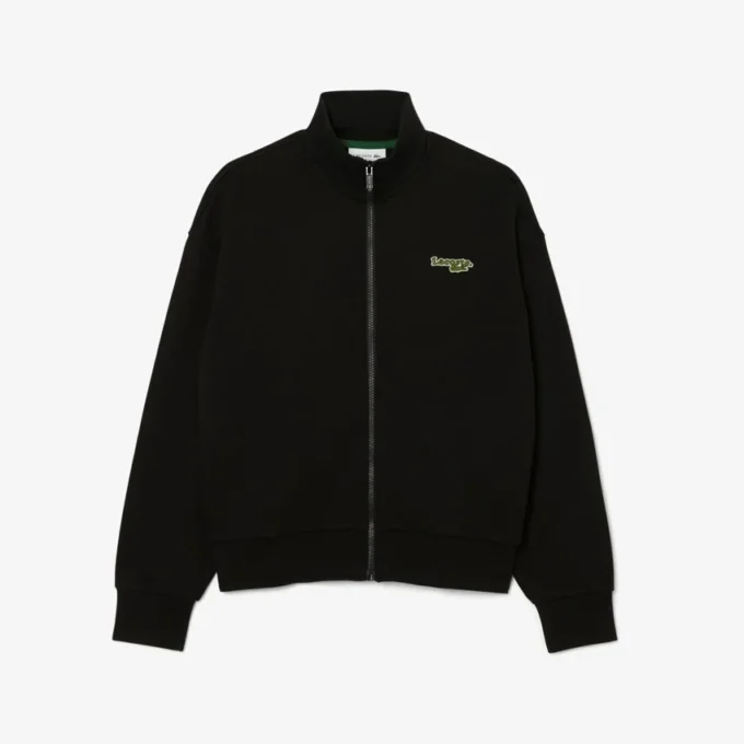 Sweats à badge zippé et coupe décontractée Sweats à badge zippé et coupe décontractée
