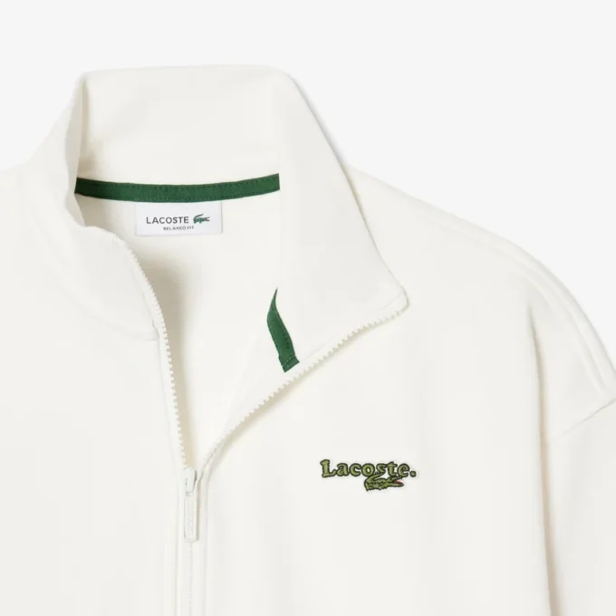 Sweats à badge zippé et coupe décontractée Sweats à badge zippé et coupe décontractée