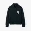 Sweats à col montant et fermeture éclair avec badge, inspirés des défilés