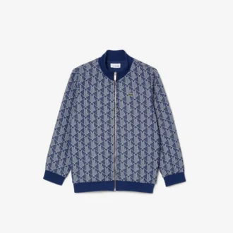 Sweats à col montant et fermeture éclair pour enfant, motif Monogramme Paris
