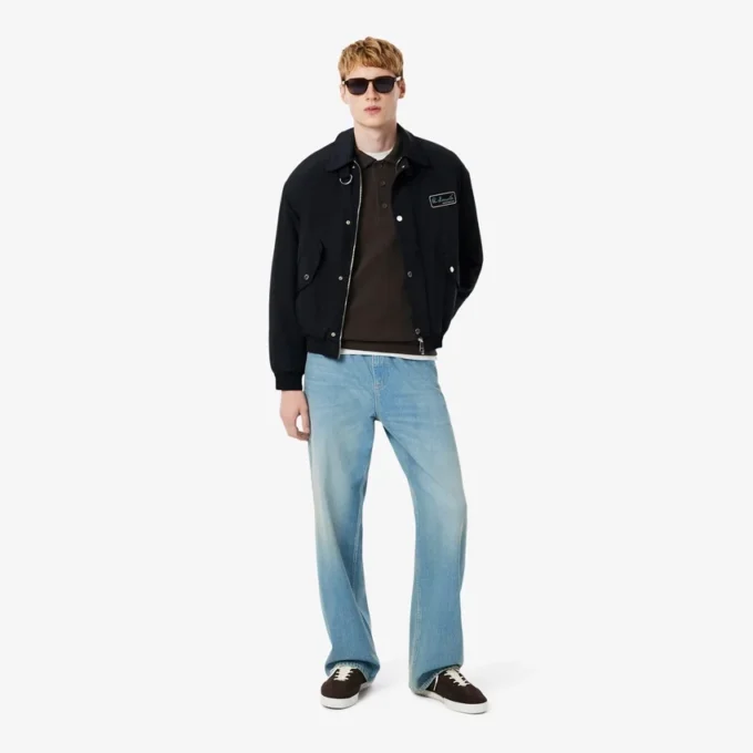 Sweats à col polo en coton côtelé pour homme