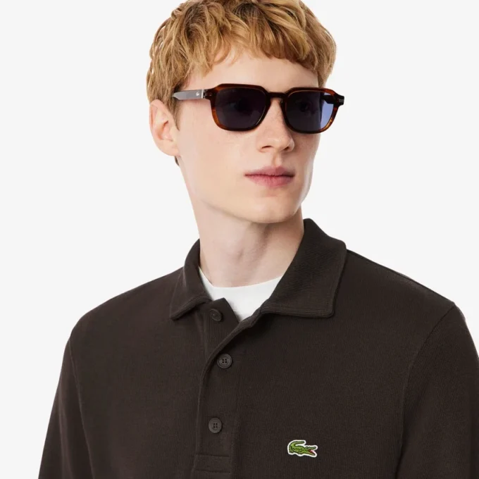 Sweats à col polo en coton côtelé pour homme