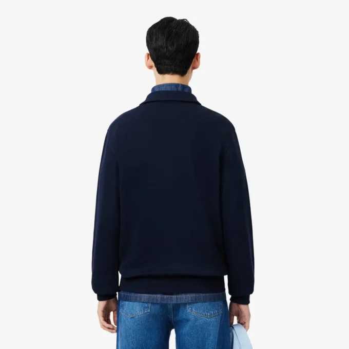 Sweats à col polo en coton côtelé pour homme