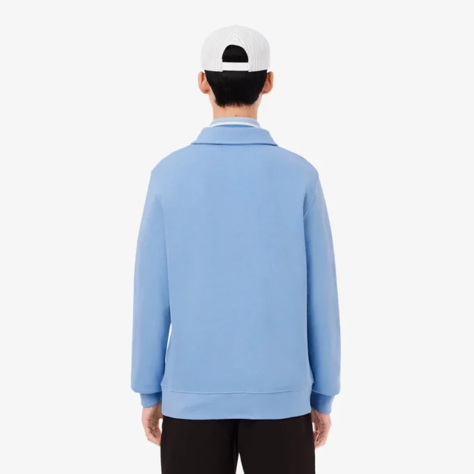 Sweats à col polo en coton côtelé pour homme