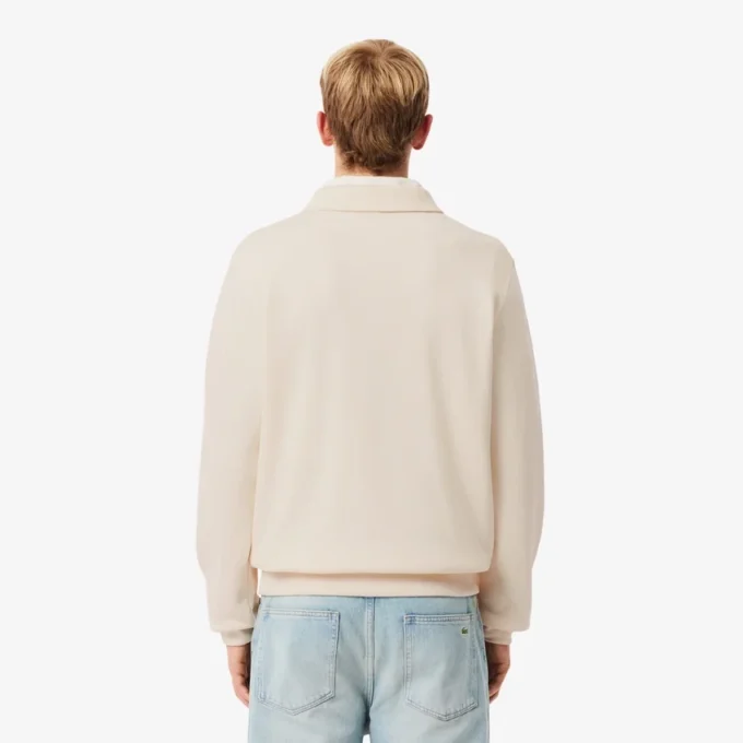 Sweats à col polo en coton côtelé pour homme