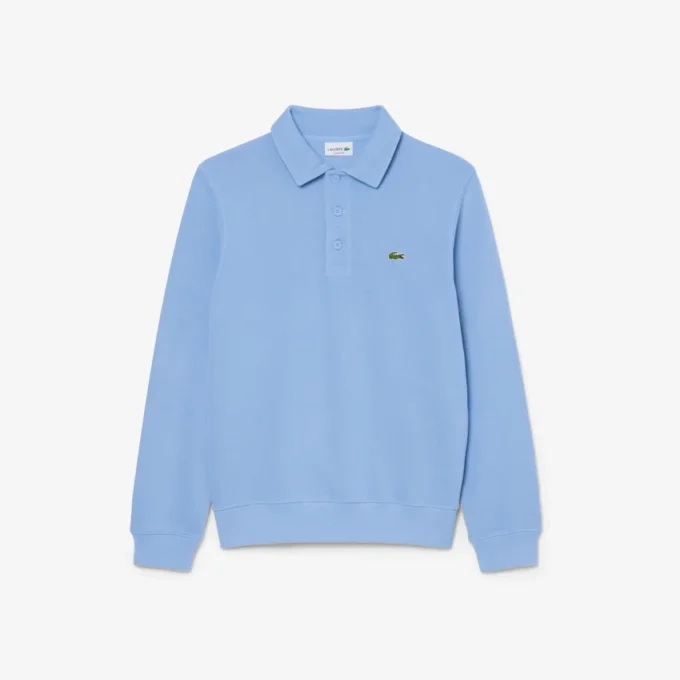 Sweats à col polo en coton côtelé pour homme