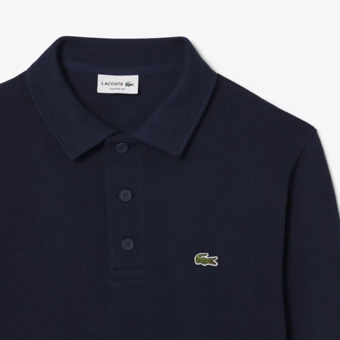 Sweats à col polo en coton côtelé pour homme