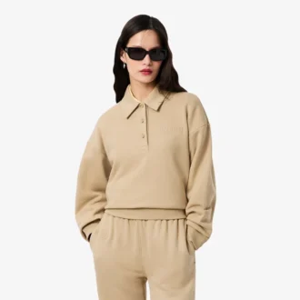 Sweats à col polo pour femme