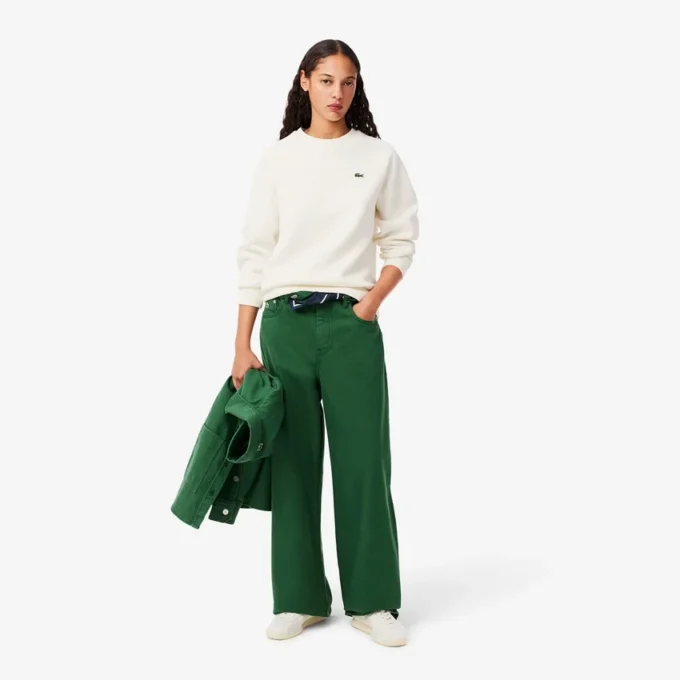 Sweats à col rond en piqué pour femme Sweats à col rond en piqué pour femme