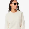 Sweats en coton pour femme avec logo en relief Sweats en coton pour femme avec logo en relief