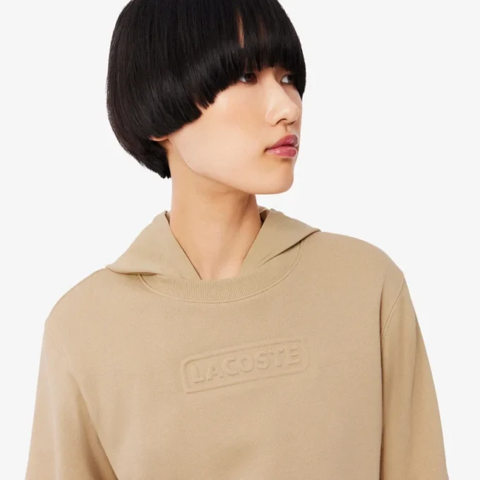 Sweats en coton pour femme avec logo en relief Sweats en coton pour femme avec logo en relief