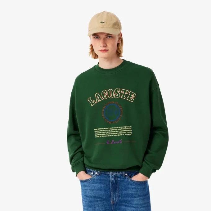 Sweats en molleton brodés Heritage pour homme