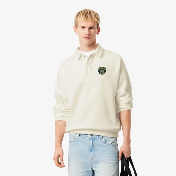Sweats en molleton à col polo coupe ample pour homme