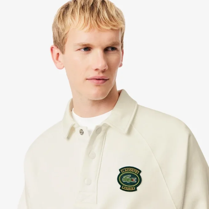 Sweats en molleton à col polo coupe ample pour homme
