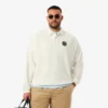 Sweats en molleton à col polo coupe ample pour homme
