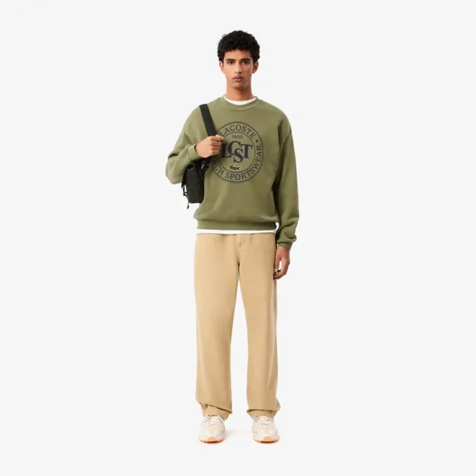 Sweats en molleton imprimés coupe ample pour homme