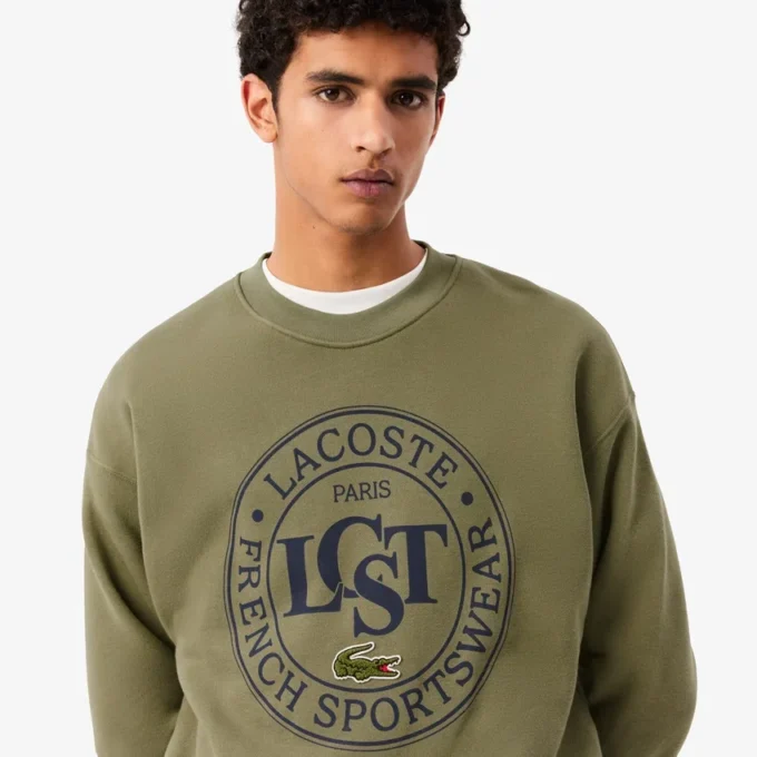 Sweats en molleton imprimés coupe ample pour homme