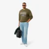 Sweats en molleton à motif brodé pour homme