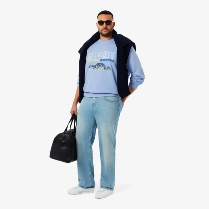 Sweats en molleton à motif brodé pour homme