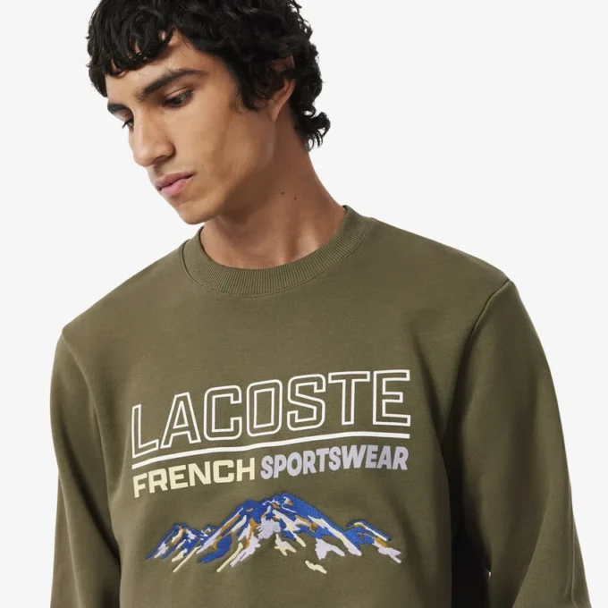 Sweats en molleton à motif brodé pour homme