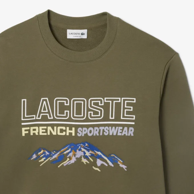 Sweats en molleton à motif brodé pour homme