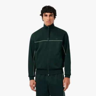 Sweats en molleton zippés effet satiné pour homme