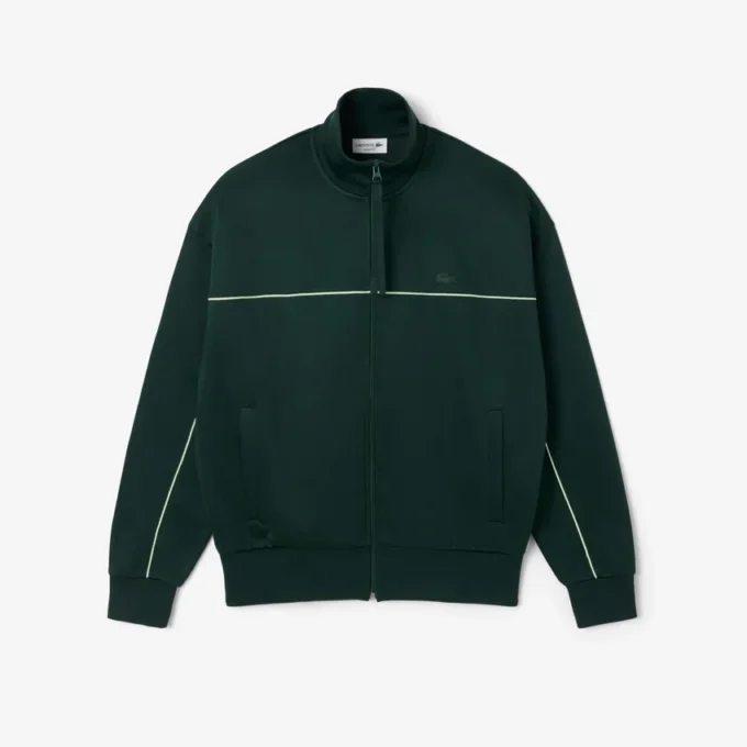 Sweats en molleton zippés effet satiné pour homme