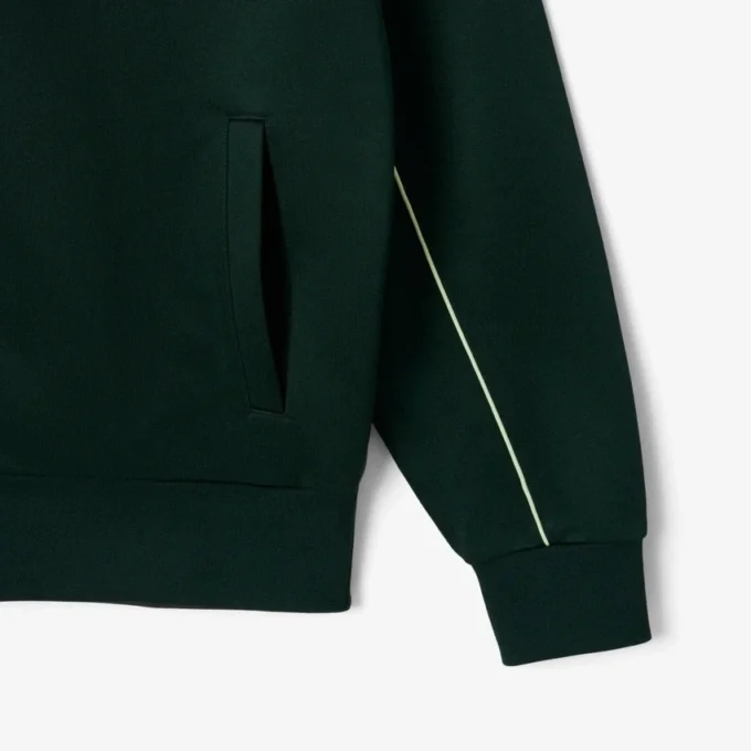 Sweats en molleton zippés effet satiné pour homme