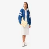 Sweats oversize en satin à rayures pointelles pour femme Sweats oversize en satin à rayures pointelles pour femme