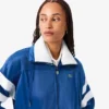 Sweats oversize en satin à rayures pointelles pour femme Sweats oversize en satin à rayures pointelles pour femme