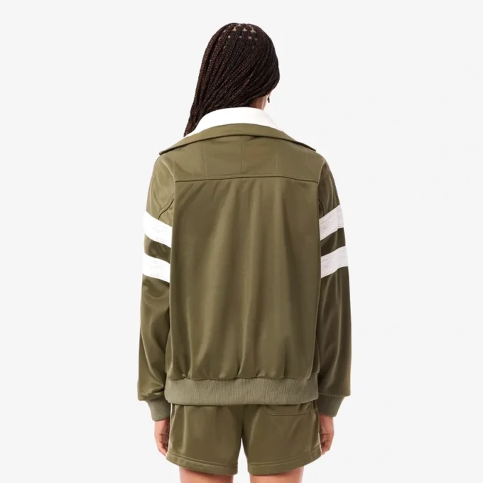 Sweats oversize en satin à rayures pointelles pour femme Sweats oversize en satin à rayures pointelles pour femme