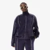 Sweats oversize en velours à fermeture éclair pour femme Sweats oversize en velours à fermeture éclair pour femme