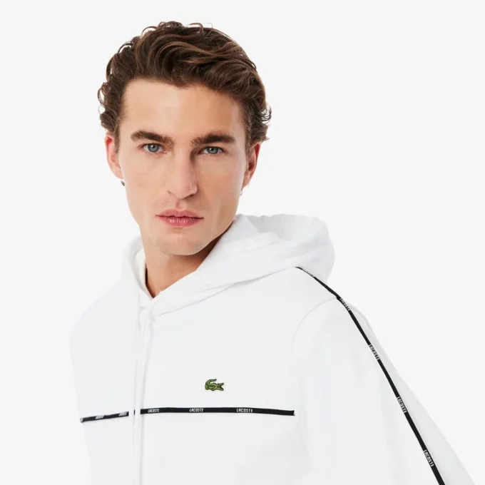 Sweats à rayures et logo pour homme, coupe classique