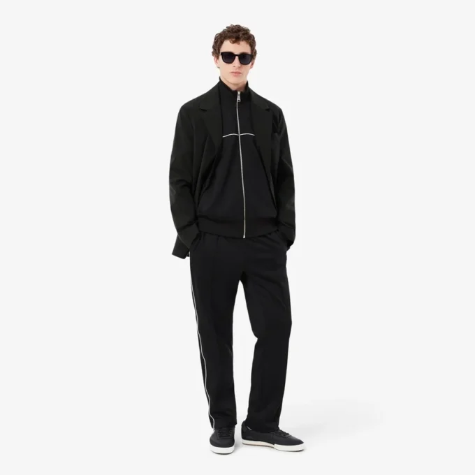 Sweats zippés avec bordures contrastées Sweats zippés avec bordures contrastées