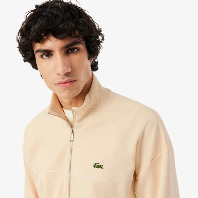 Sweats zippés avec bordures contrastées Sweats zippés avec bordures contrastées