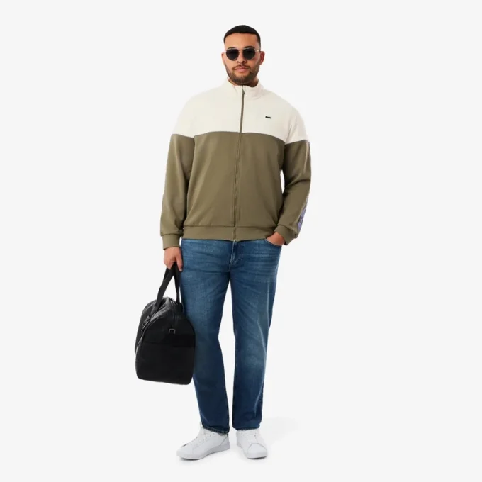 Sweats zippés à blocs de couleur pour homme Sweats zippés à blocs de couleur pour homme