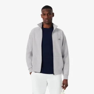 Sweats zippés en jersey double face pour homme