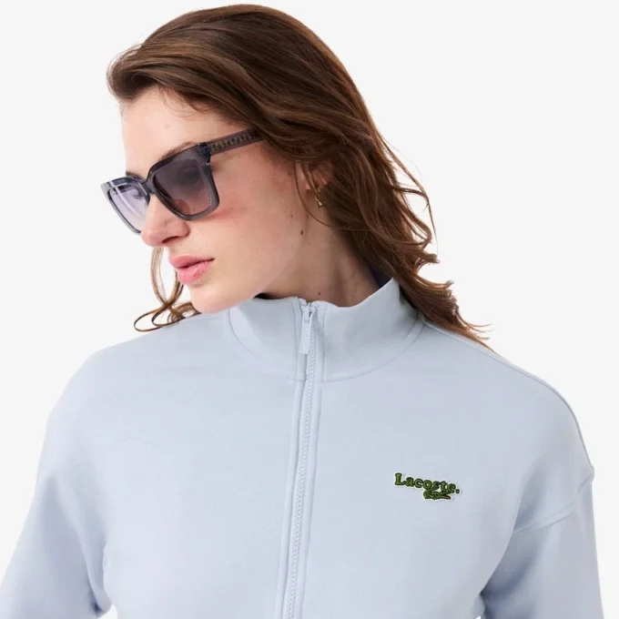 Sweats zippés à logo, coupe décontractée