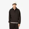 Sweatshirt polo en molleton coupe ample pour homme Sweatshirt polo en molleton coupe ample pour homme