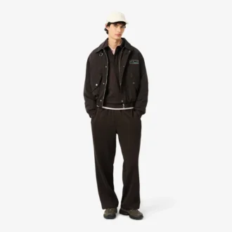 Sweatshirt polo en molleton coupe ample pour homme